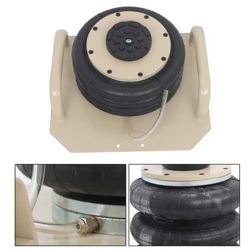 Solid Spare 3 Ton Pneumatic Jack 6600lbs Triple Bag Air Jack w/ Side Handle for Car Lifting