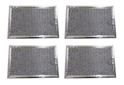 Solid Spare 4 Pack Aluminum Mesh Microwave Grease Filter for Frigidaire 5304464105- NEW