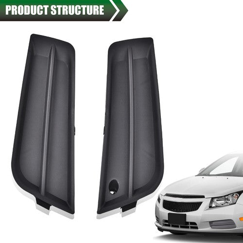 Solid Spare Front Bumper Insert Fog Light Cover Left+Right Fit For 2011-2014 Chevrolet Cruze