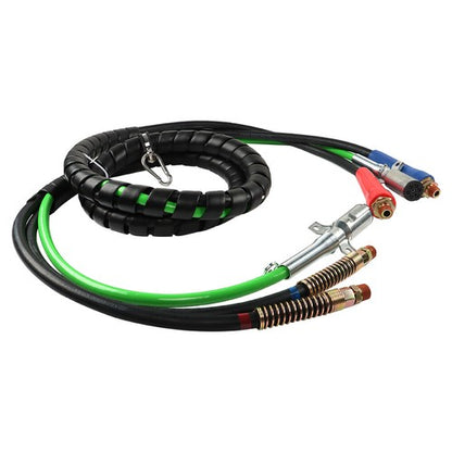 Solid Spare Wrap Set Air Line Hose Assemblies 12Ft 3-in-1 For Semi/Truck/Tractor/Trailer