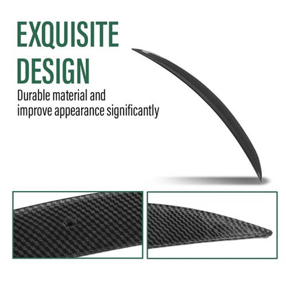 Solid Spare Rear Trunk Spoiler Wing MP Style Carbon Look Fit For 05-11 BMW E90 3-Series M3