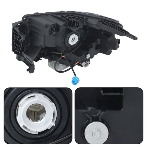 Solid Spare For Nissan Frontier 2022-2023 Left+Right Headlight Replacement Halogen Housing