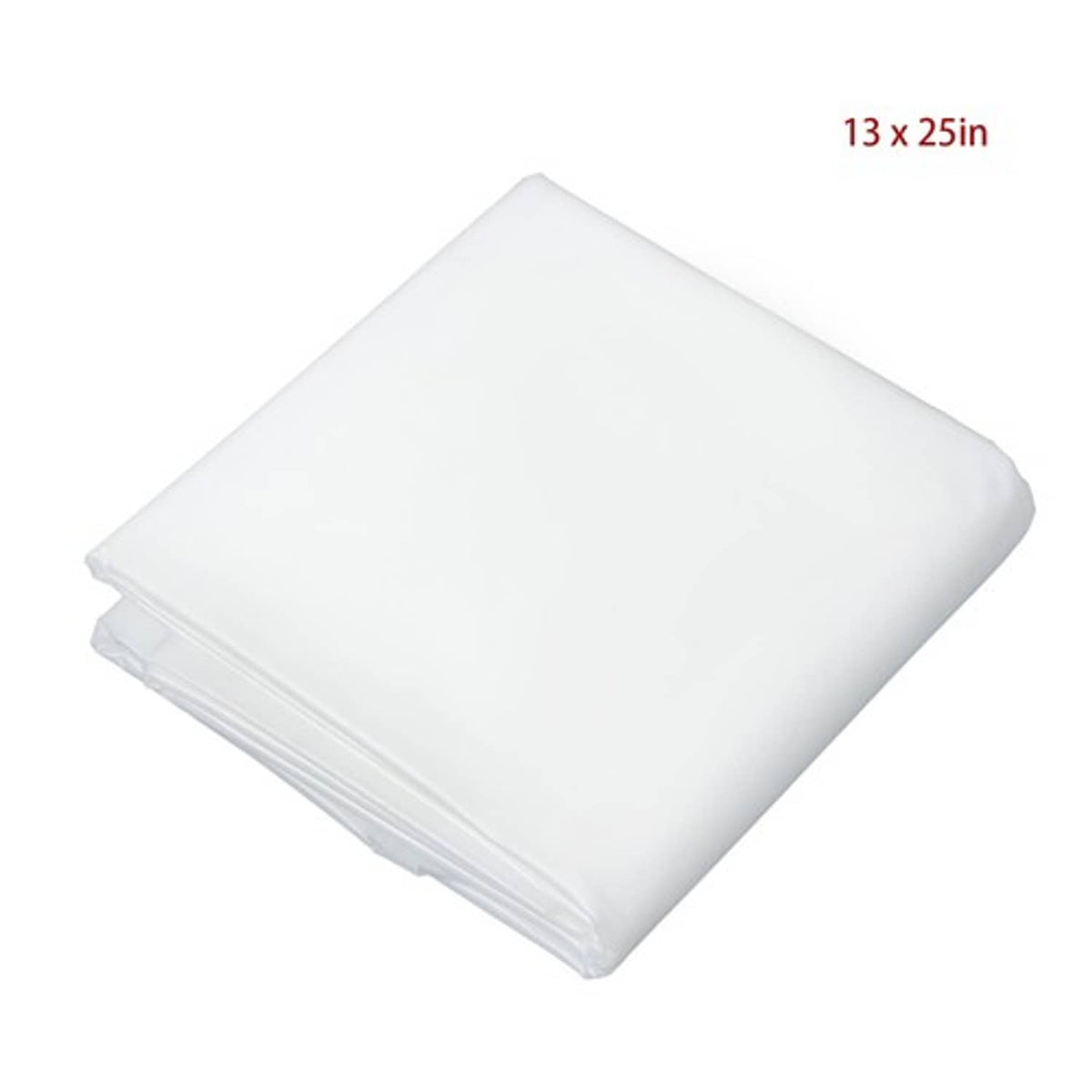 Solid Spare Clear Greenhouse Plastic Sheeting - 6 mil UV Resistant Polyethylene 13 × 25 FT
