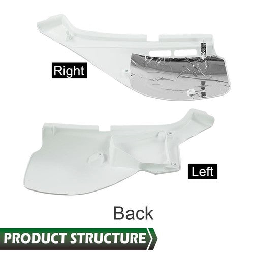 Solid Spare Side Cover Panel Side Fairing Left+Right Fit For 1993-2021 Honda XR650L White