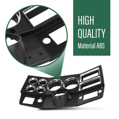 Solid Spare Fit For 1984-1987 Chevrolet GMC Truck Gauge Instrument Dash Bezel Trim With A/C