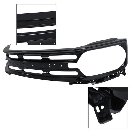 Solid Spare Front Bumper Upper Grille Replacement Plastic For Ford Bronco Sport 2021-2023