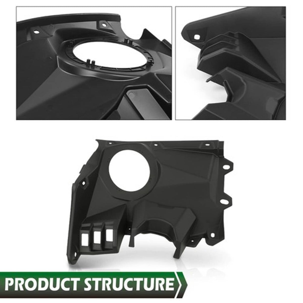 Solid Spare Front Dash Speaker Pods Stereo Panel Mount Kit Fit For Can-Am Maverick X3 17-24