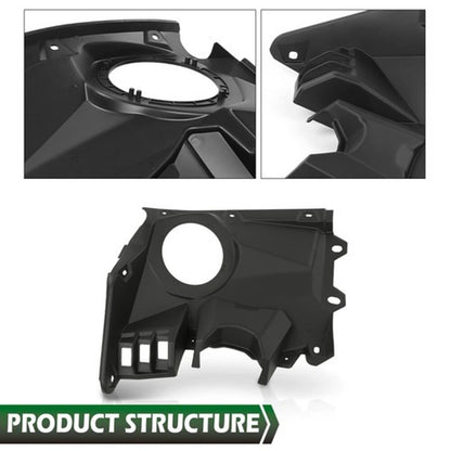 Solid Spare Front Dash Speaker Pods Stereo Panel Mount Kit Fit For Can-Am Maverick X3 17-24