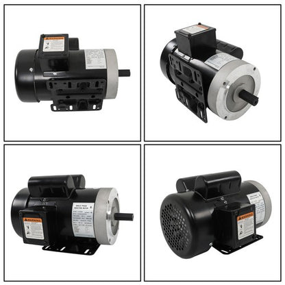 Solid Spare 5HP Electric Motor 3450RPM 56C Frame 5/8" Shaft 60HZ TEFC Single Phase 208-230V