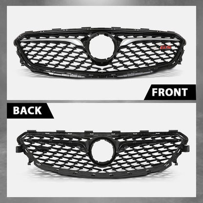 Solid Spare Fit For 2018-2020 Buick Regal Sportback Front Bumper Upper Grille Black & Chrome