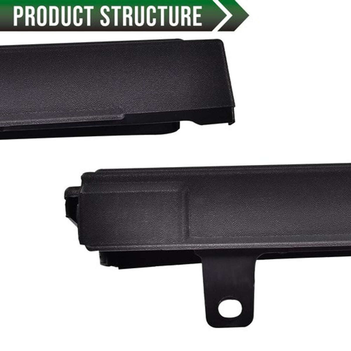 Solid Spare Fit For 2009-2014 Ford F150 Flexible Flex Step Tailgate Molding Trim Black New