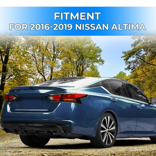 Solid Spare Rear Lower Diffuser Bumper For Nissan Teana Altima 2016-2019 Carbon Fiber Style