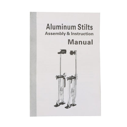 Solid Spare Aluminum Drywall Adjustable Height Stilts Tool For Painter Taping Red 24"-40"