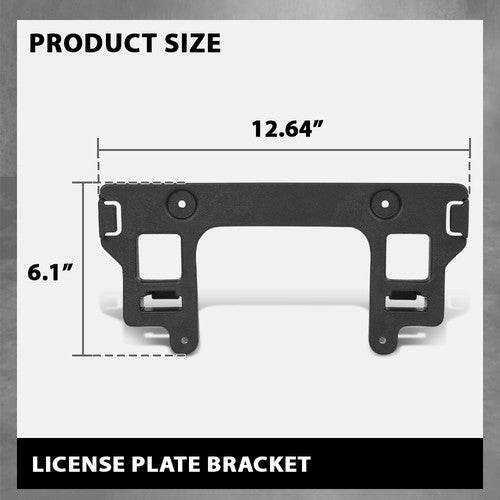 Solid Spare Front License Plate Bracket Fit For 2017-2020 Ford F-150 Raptor HL3Z17A385AB