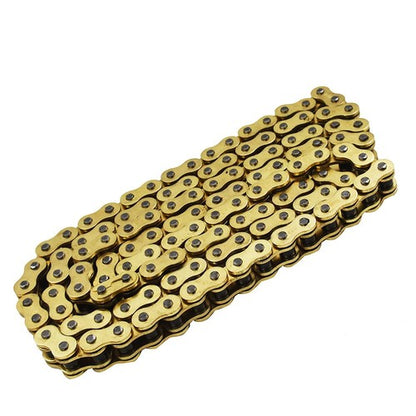 Solid Spare ATV Motorcycle 525 Pitch 120 Links With O-Ring Drive Chain Gold Color 525-120