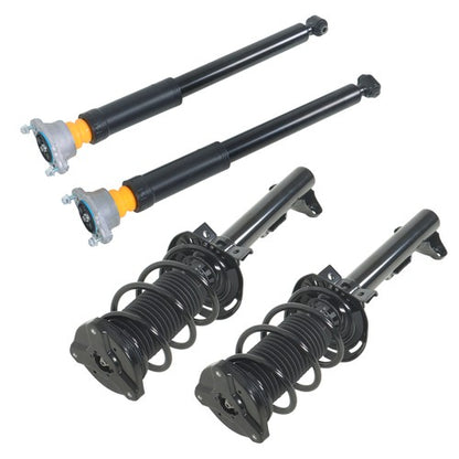 Solid Spare 4PCS Front Complete Struts Rear Shocks For Mercedes E350 2010-2014 RWD 501798019
