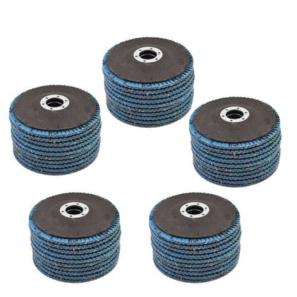 Solid Spare T29 50Pack 4-1/2" X 7/8" 40 Grit Premium Zirconia Flap Disc Sanding Grinding