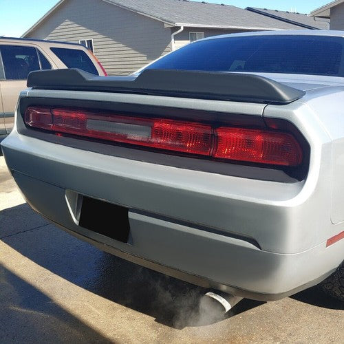Solid Spare Rear Trunk Spoiler Wing For Dodge Challenger 2008-23 Demon Style Matte Black PTD