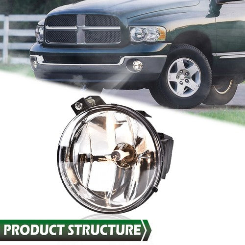 Solid Spare Fit For 01-04 Dodge Dakota & 01-03 Dodge Durango Left Driver Side Fog Light
