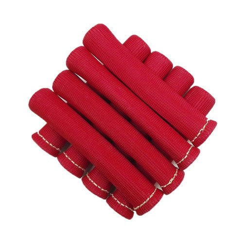 Solid Spare 1200° RED SPARK PLUG WIRE BOOTS HEAT SHIELD PROTECTOR SLEEVE SBC BBC 350 X8
