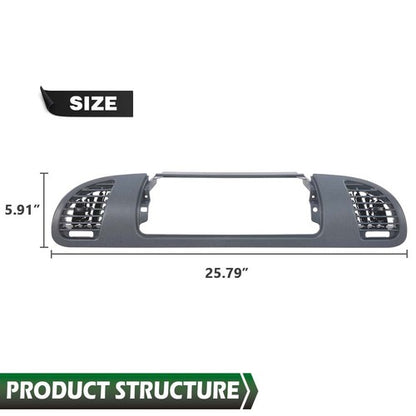 Solid Spare Fit For 02-06 Dodge Sprinter RH Passenger Side Dash Panel Bezel With A/C Nozzle