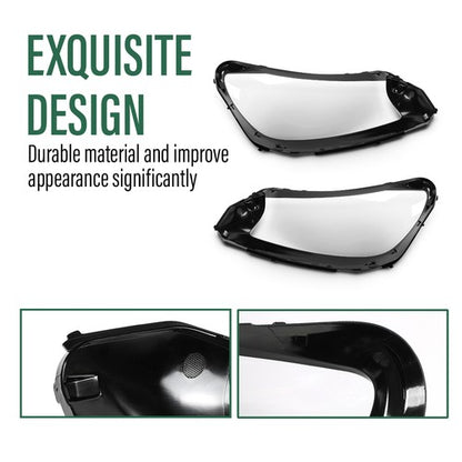 Solid Spare Fit For 2020-2023 Mercedes-Benz GLS Class Headlight Replacement Lens Pair