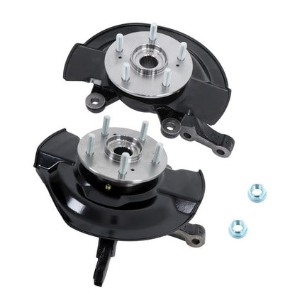 Solid Spare 2Pcs Front Steering Knuckle & Wheel Hub Bearing Assembly For Honda CR-V 2007-09