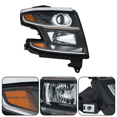 Solid Spare LED Daytime Running Lights For 2015-2020 Tahoe/Suburban W/Bulb&HID Ballasts RH