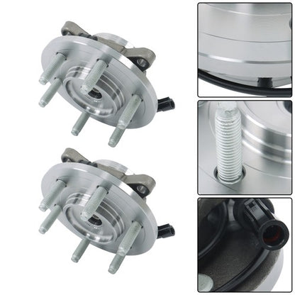 Solid Spare For Ford Expedition Lincoln Navigator 2000-2006 2x Front Wheel Hub Bearing 4WD
