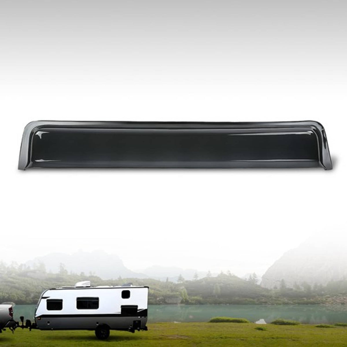 Solid Spare RV Window Visor Deflector Rain Guard Sun Visor Fits 30 inch Wide Window