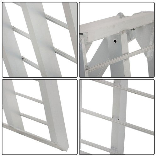 Solid Spare 2pcs UTV ATV 7.5' Aluminum Folding Loading Ramps For Truck Motorcycle Lawn Mower
