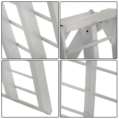 Solid Spare 2pcs UTV ATV 7.5' Aluminum Folding Loading Ramps For Truck Motorcycle Lawn Mower