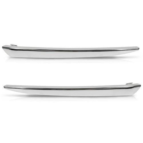Solid Spare Fit For 2015-2020 Chevrolet Tahoe Suburban Front Bumper Trim Molding Left+Right