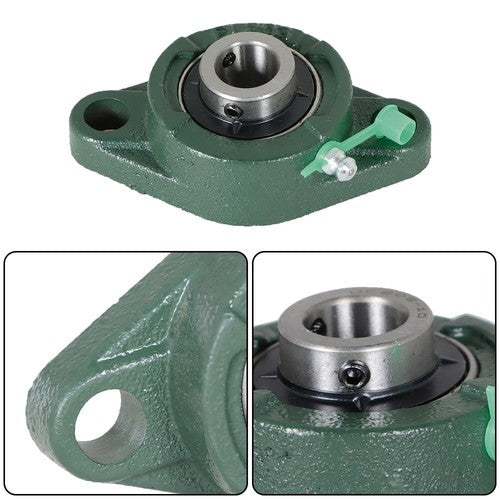 Solid Spare UCFL202-10 Pillow Block Flange Bearing 5/8" Bore 2 Bolt Solid Base 10PCS