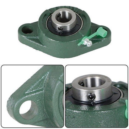Solid Spare UCFL202-10 Pillow Block Flange Bearing 5/8" Bore 2 Bolt Solid Base 10PCS