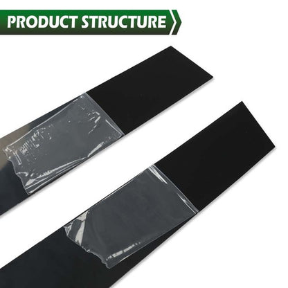 Solid Spare Fit For 2007-2011 Honda CRV 4dr Black Window Pillar Posts Cover Door Trim 6PCS