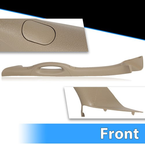 Solid Spare For 2004-2008 Ford F150 F-150 LH Driver Front A Pillar Trim Tan Interior Handle