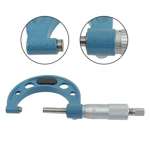 Solid Spare 0-4"/0.0001" Premium Outside Micrometer Set Machinist Tool Precision Carbide Tip