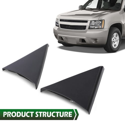 Solid Spare 2pcs Front Door Upper Trim Panel Left+Right Fit For Chevy Silverado GMC Sierra