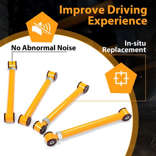 Solid Spare 4Pcs Adjustable Front Upper Lower Control Arms 0-6" For Dodge Ram 1994-2009 3500