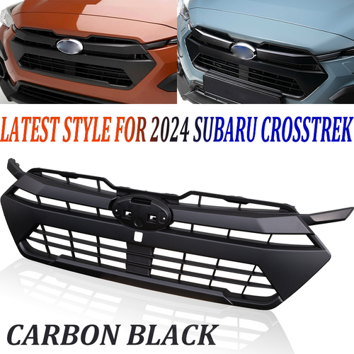 For 2024 2025 Subaru Crosstrek Front Bumper Grille Black Mesh Grill  Assembly