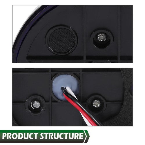Solid Spare New Blue Lens Watermelon (19 LED) Marker Turn Signal Light Universal w/ Base