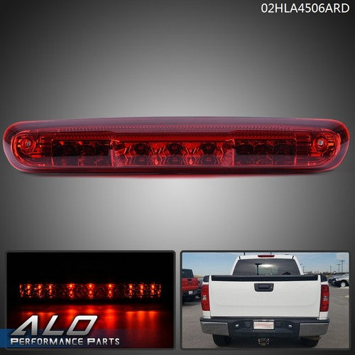 Solid Spare Fit For 07-13 Chevy Silverado GMC Sierra LED Third 3rd Brake Light Cargo Lamp