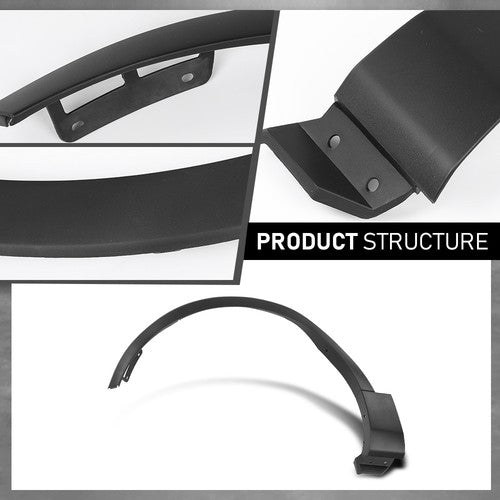 Solid Spare Front Left Side Fender Flare Wheel Arch Molding Fit For 2016-2019 Ford Explorer