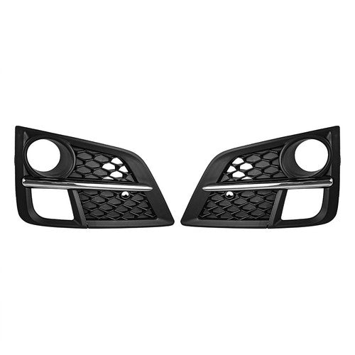 Front Bumper Fog Lights Lamps Cover w/Chrome Trim Fits 2018-2020 Honda Odyssey