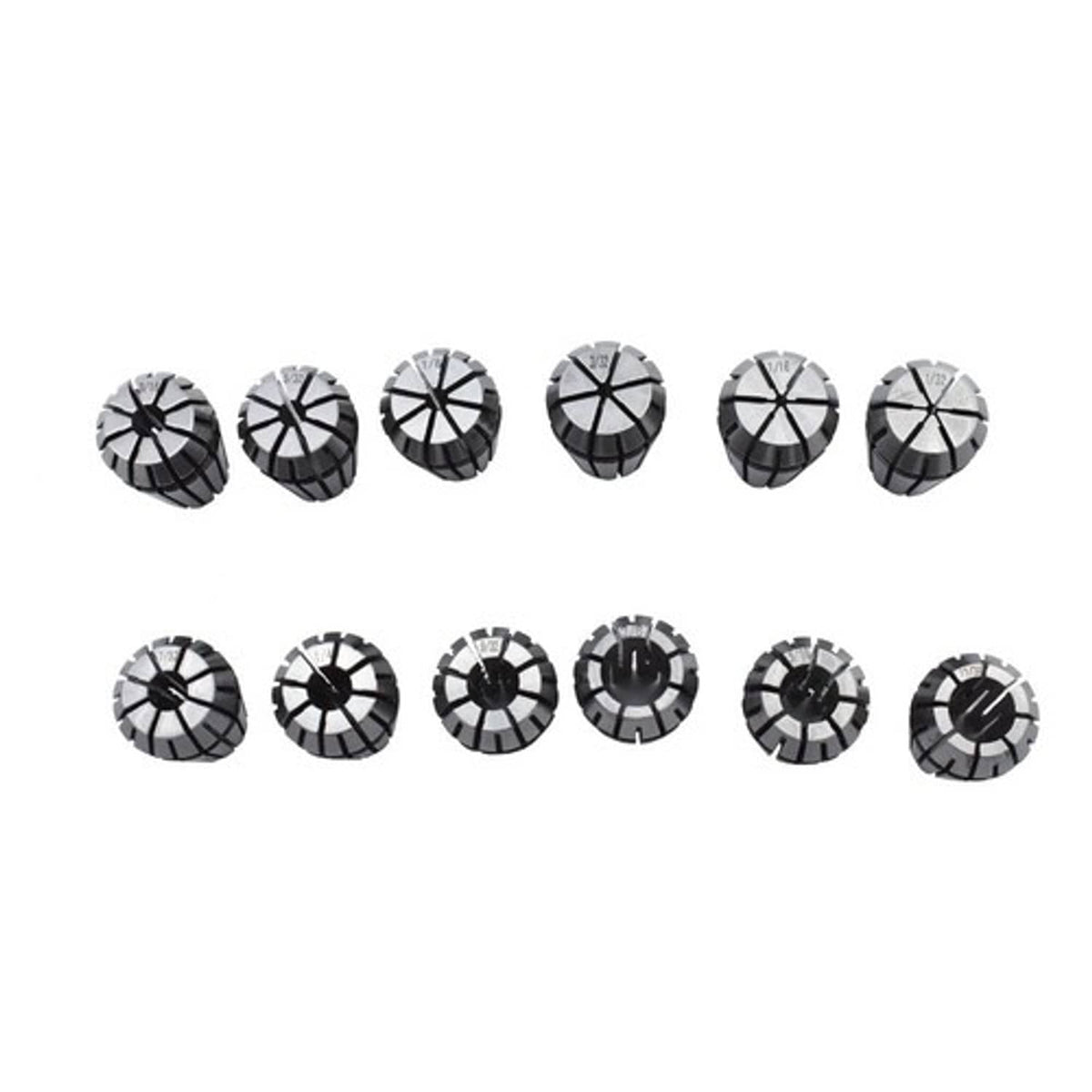 Solid Spare New 12Pcs ER16 Spring Collet Set 1/32"-3/8" For CNC Milling Lathe Tool Engraving