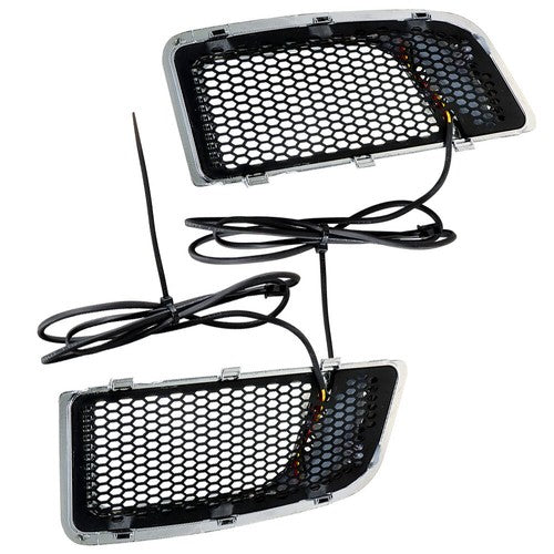 Solid Spare Fairing Lower Grill LED Turn Signal Running Light For Electra Glide 2014-2020