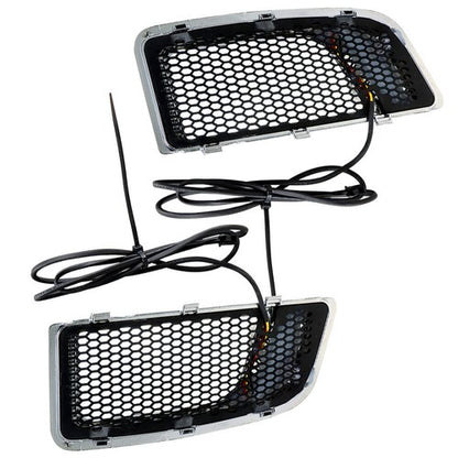 Solid Spare Fairing Lower Grill LED Turn Signal Running Light For Electra Glide 2014-2020