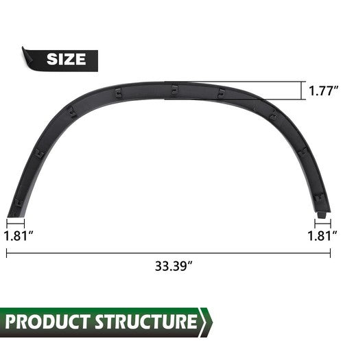 Solid Spare Front Fender Wheel Arch Molding Trim Left Driver Side Fit For 17-22 Chevy Trax