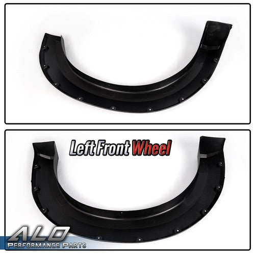 Solid Spare 4pcs Pocket Rivet Style Bolt On Fender Flares Fit For 2004-2008 F-150 Pickup
